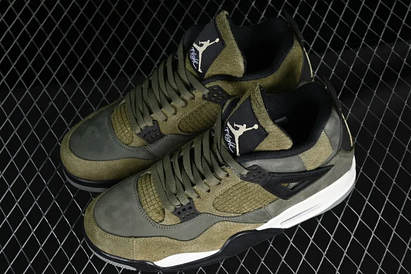 All categories Air Jordan Jordan series basketball shoes Air Jordan 4 pure original Air Jordan 4 SE Craft "Medium Olive" AJ4 Joe 4 olive green FB9927-200